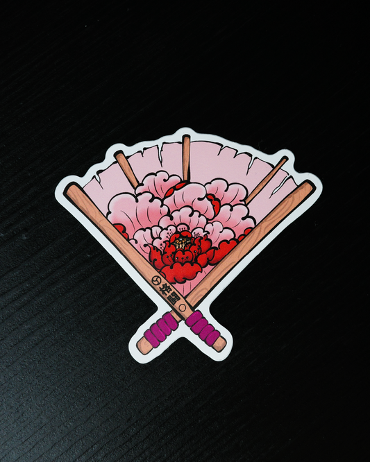 MASKS + PEONIES // PEONY FAN