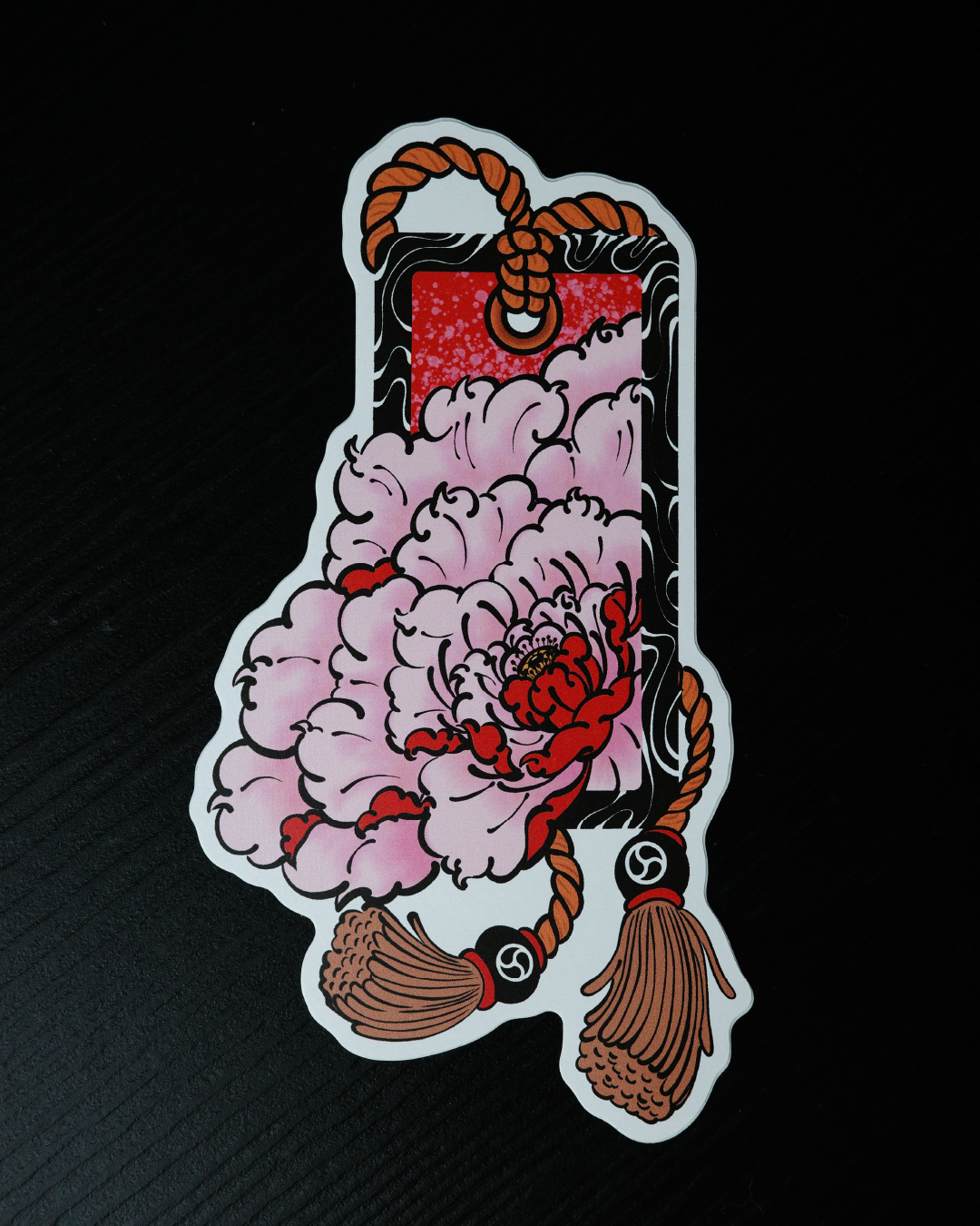 MASKS + PEONIES //  FRAMED PEONY