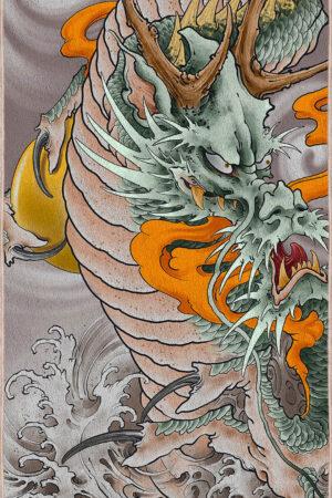 grappler holding 10 pack of finger tape with white finger tape wrapped around his fingers. Grappler is wearing kakuto culture's rashie.