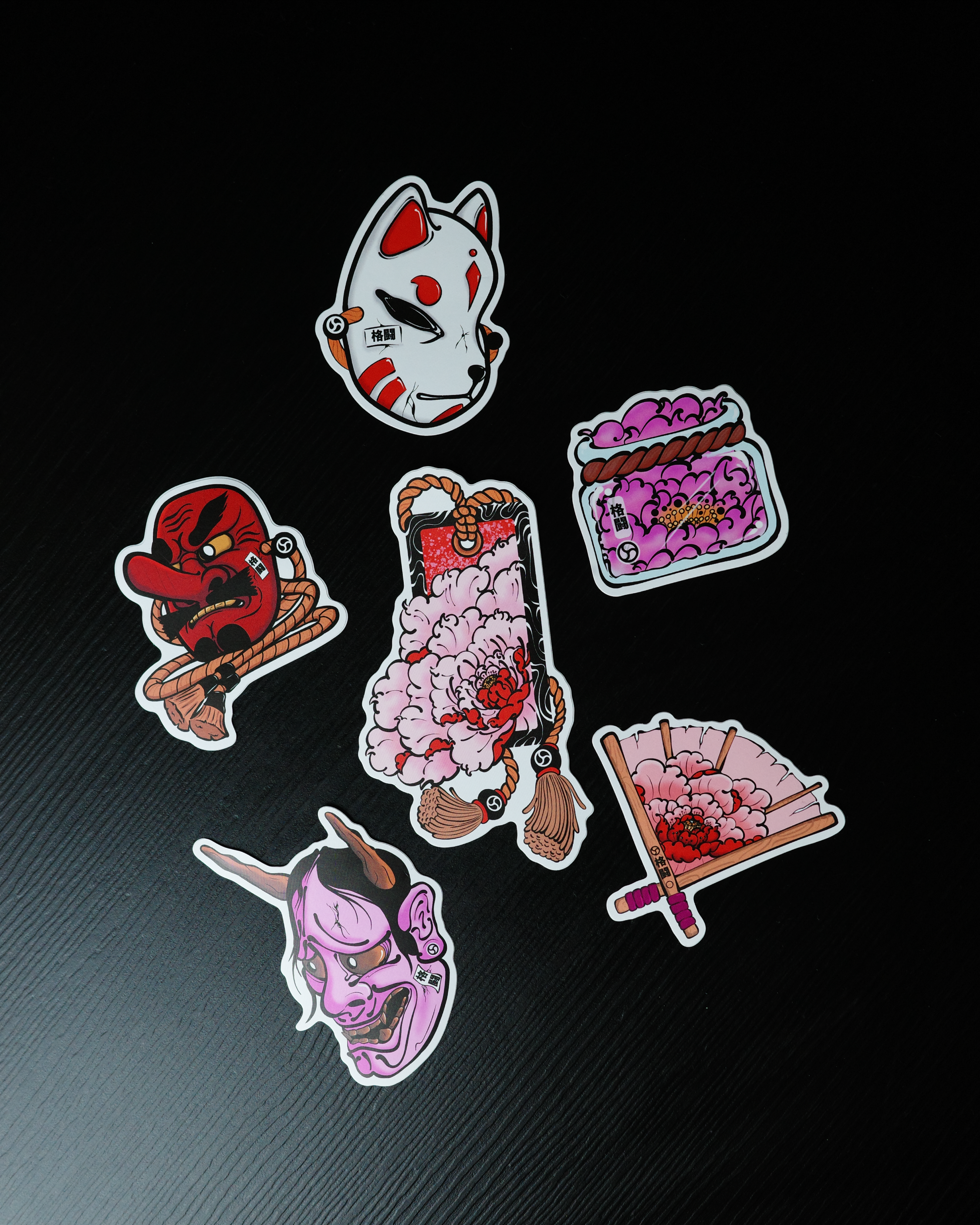 MASKS + PEONIES STICKER PACK