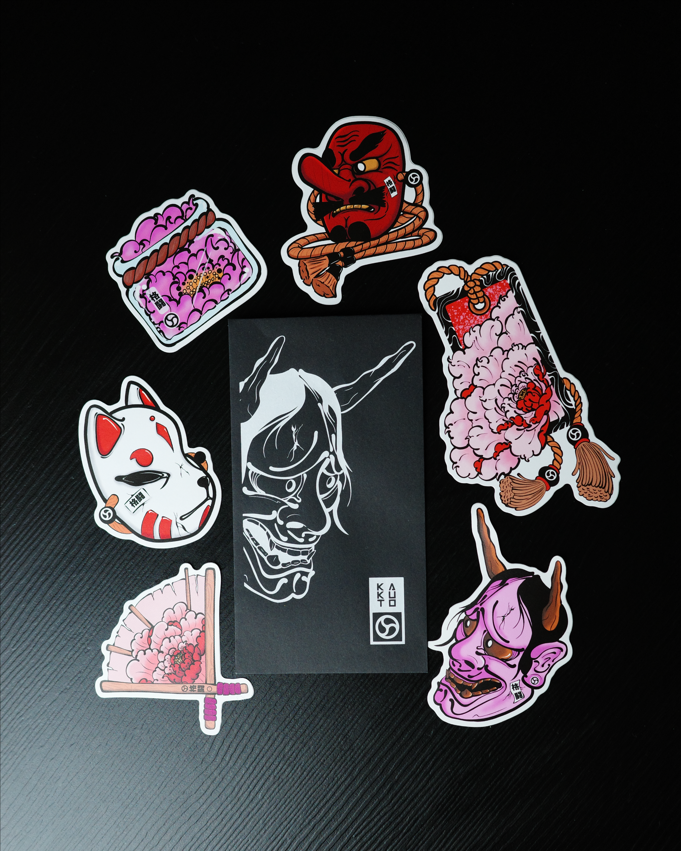 MASKS + PEONIES STICKER PACK