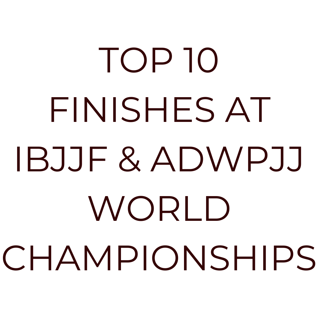 TYE COLLIER: TOP 10 FINISHES AT IBJJF AND ADWPJJ WORLD CHAMPIONSHIPS